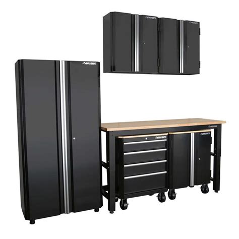 husky garage wall cabinets|Husky 98 in. H x 108 in. W x 24 in. D Steel Garage Cabinet Set in .